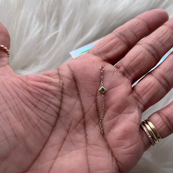 Metier by TF Emerald Charm Chain - Picture 1 of 3